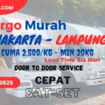 Jasa Cargo Murah Jakarta Bandar Lampung 2.500/Kg Min. 20Kg